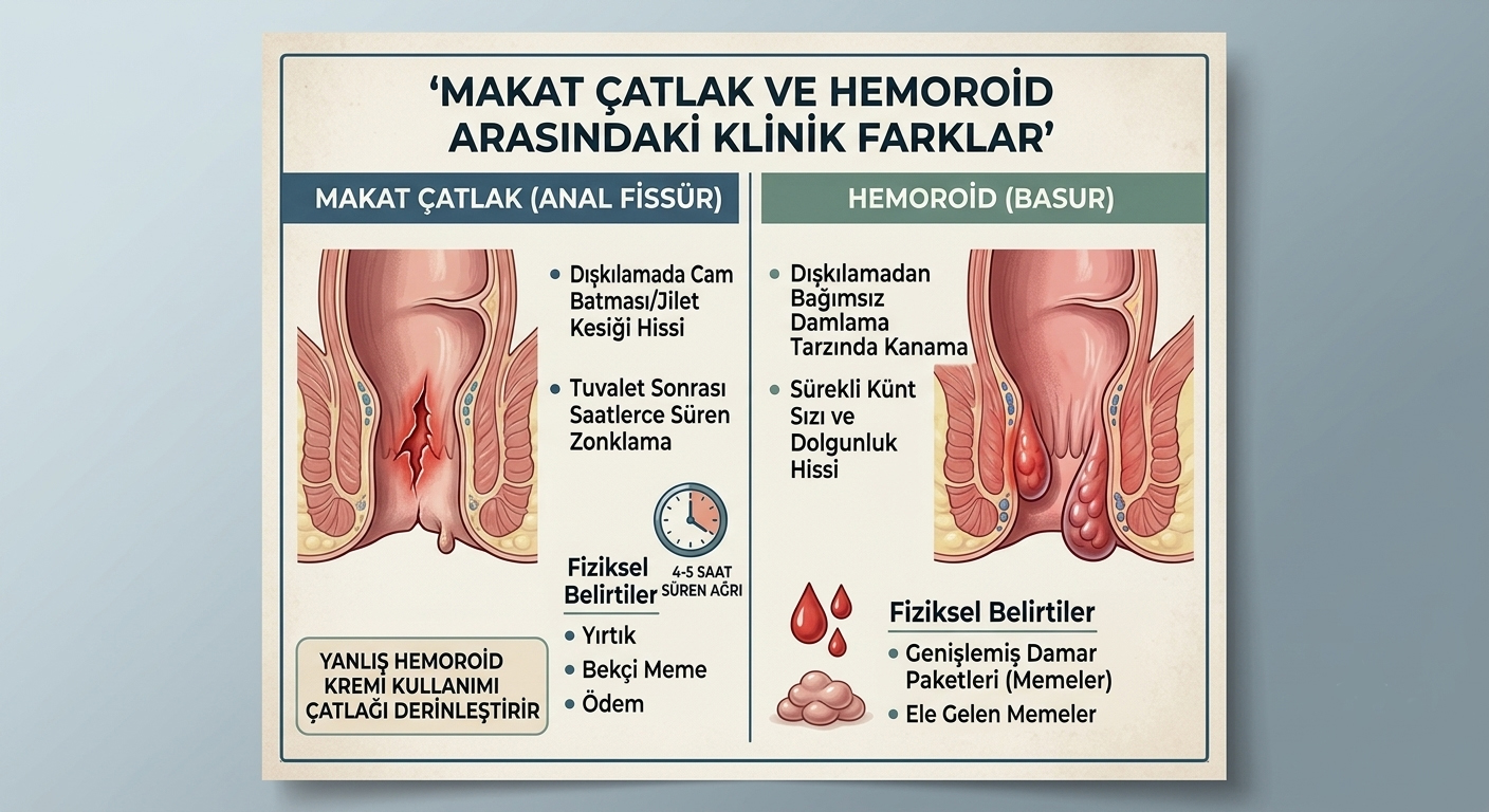 Makatta Çatlak ve Hemoroid Farkı Bilmeniz Gereken Herşey