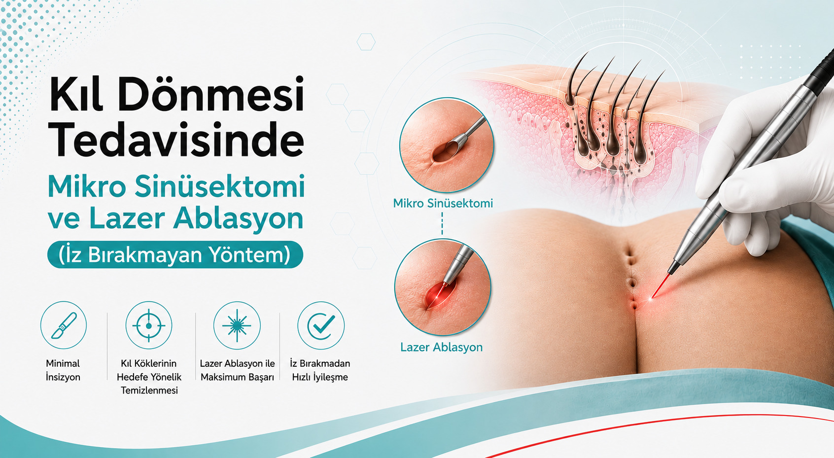 Kıl Dönmesi Tedavisinde Mikro Sinüsektomi ve Lazer Ablasyon (İz Bırakmayan Yöntem)